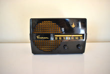 Load image into Gallery viewer, Bluetooth Ready To Go - Hematite Black 1952 Emerson Model 652 Vacuum Tube AM Radio Sounds Great! Beautiful Black Bakelite!