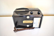 Load image into Gallery viewer, Bluetooth Ready To Go - Hematite Black 1952 Emerson Model 652 Vacuum Tube AM Radio Sounds Great! Beautiful Black Bakelite!