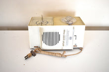 Load image into Gallery viewer, Bluetooth Ready To Go - Ivory White 1966 General Electric Model C-403D AM Solid State Radio Works Great!