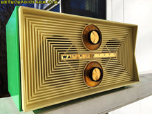 Load image into Gallery viewer, SOLD! - Aug 18, 2016 - AWESOME GREEN Twin Speaker Retro Vintage 1950s Truetone DC2036A Tube Radio Totally Restored! - [product_type} - Truetone - Retro Radio Farm