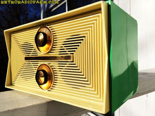 Load image into Gallery viewer, SOLD! - Aug 18, 2016 - AWESOME GREEN Twin Speaker Retro Vintage 1950s Truetone DC2036A Tube Radio Totally Restored! - [product_type} - Truetone - Retro Radio Farm