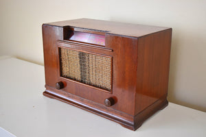 Cherry Wood Artisan Handcrafted 1947 Lear Radio Model 561 Vacuum Tube AM Radio Loud Rare Manufacturer Sounds Great!