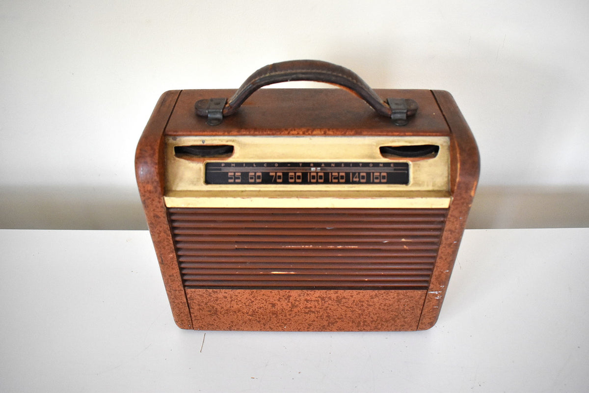 真空管ラジオ Bluetooth Ready To Go - ポータブルウッド 1948 Philco モデル 48-300