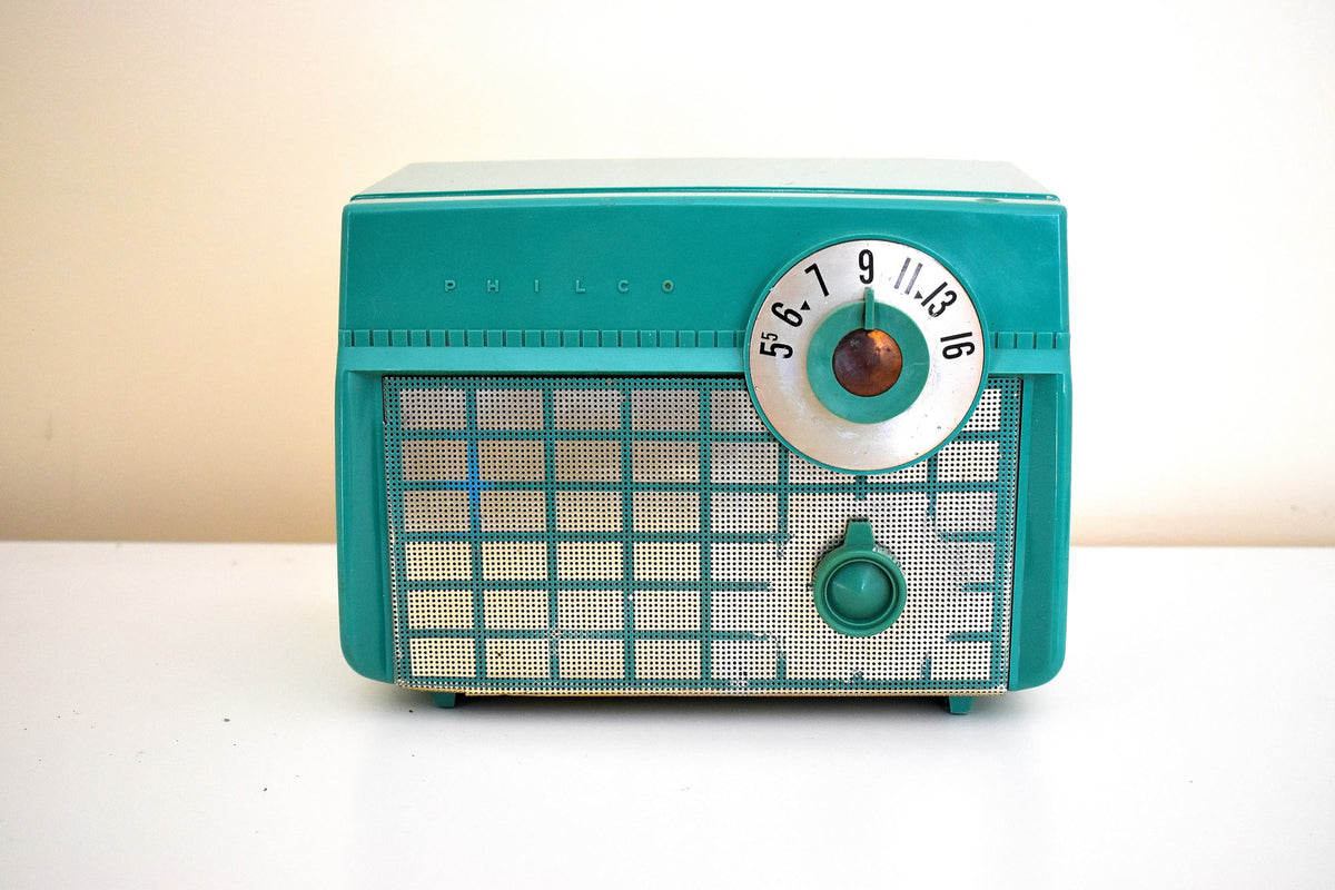 Ranger Green Vintage 1956 Philco Model D593-124 AM 真空管ラジオ