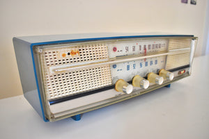 Imperial Blue 1961 Rincan Model KFA-W71 Vacuum Tube AM FM Radio Beauty and Sounds Great!