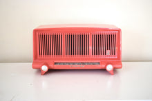 Load image into Gallery viewer, Coral Pink 1958 Viking Model RM-290R AM Vacuum Tube Radio Excellent Plus Condition Rare Model!