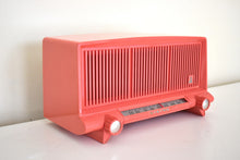 Load image into Gallery viewer, Coral Pink 1958 Viking Model RM-290R AM Vacuum Tube Radio Excellent Plus Condition Rare Model!