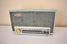 Load image into Gallery viewer, Diamond Blue 1963 Zenith Model 7K06 AM FM Vacuum Tube Radio Excellent Condition Sounds Terrific!