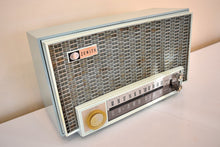 Load image into Gallery viewer, Diamond Blue 1963 Zenith Model 7K06 AM FM Vacuum Tube Radio Excellent Condition Sounds Terrific!