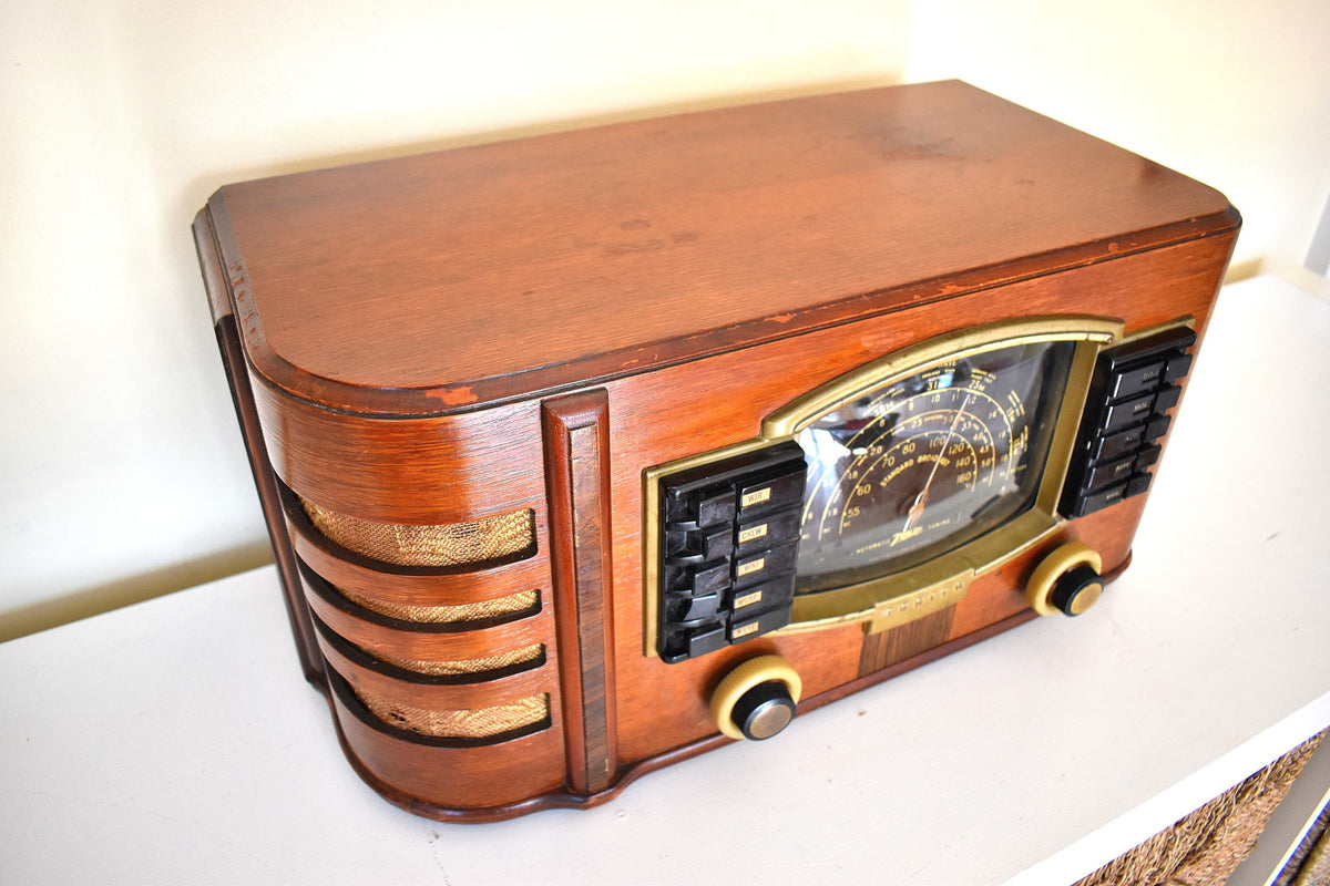 ZENITH製真空管ラジオ 電池管ラジオ よく鳴ります - ラジオ・コンポ
