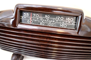 Umber Brown Bakelite 1951 Airline Model 15GCB-1583 Vacuum Tube AM Radio Excellent Condition! Sounds Great!