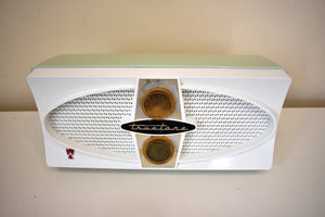 Mint Green 1959 Truetone D2082A Tube AM Radio Rare Mid Century Beauty! Sounds Great!