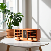 Load image into Gallery viewer, Pumpkin Spice 1956-1957 Arvin Model 3561 Vacuum Tube Radio Dual Speaker Excellent Condition! Sounds Great!