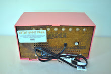 Charger l'image dans la galerie, Hot Pink 1959 Philco Model F743-124 AM Vacuum Tube Clock Radio Rare Color Sounds Great!