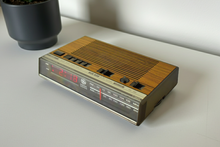Load image into Gallery viewer, Wood Grain 1980s General Electric Model 7-4624B AM FM Digital Alarm Clock Radio! Excellent Condition!