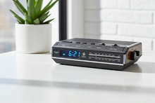 Load image into Gallery viewer, Wood Grain 1980s General Electric Model 7-4942B AM FM Digital Alarm Clock Radio! Excellent Condition!