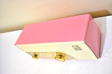 Load image into Gallery viewer, Flamingo Pink 1956 Emerson Model 927B Vacuum Tube Radio Sounds Great Excellent Condition!
