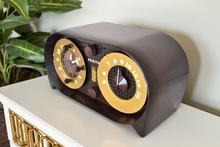 画像をギャラリービューアに読み込む, Espresso Brown Owl Eyes 1951 Zenith Model G516 AM Vacuum Tube Radio Great Looking and Sounding! 