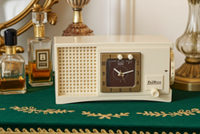 Load image into Gallery viewer, Maroon Burgundy 1955 Travler Model 55C42 Vacuum Tube AM Radio Rare Design! Sounds Great! Excellent Condition!