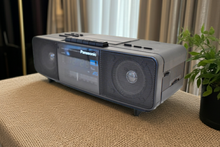Charger l'image dans la galerie, Tech Black 1980s Panasonic Model RX-250 AM FM Digital Alarm Clock Radio! Excellent Condition! Sounds Great!
