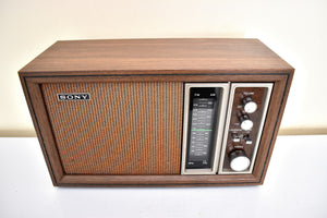 Sony Only! 1975-1977 Sony Model TFM-9450W AM/FM Solid State Transistor Radio Sounds Great!