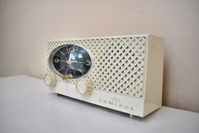 Load image into Gallery viewer, Bluetooth Ready To Go - Breezeway White 1964 Admiral Model Y3783 AM Vacuum Tube Clock Radio Works Great!