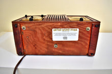 Load image into Gallery viewer, Cedarwood Mid Century 1952 Automatic Radio Mfg Model CL-164 Vacuum Tube AM Radio Sounds Fabulous! Looks Great!