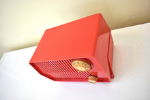 Load image into Gallery viewer, Bluetooth Ready To Go - Scarlet Red Mid Century Vintage 1959 Admiral Model 4L25 Vacuum Tube Radio Sounds Great! Excellent Condition!