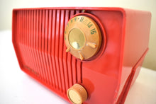 Load image into Gallery viewer, Bluetooth Ready To Go - Scarlet Red Mid Century Vintage 1959 Admiral Model 4L25 Vacuum Tube Radio Sounds Great! Excellent Condition!