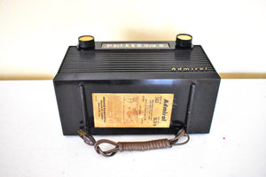 Bluetooth Ready To Go - Chalcedony Black 1952 Admiral 5G31N AM Vacuum Tube Radio Mid Century Appeal in Spades!