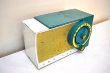 Load image into Gallery viewer, Seafoam White 1954 Admiral Model 5T36 Vacuum Tube Radio Big Speaker Sound! Rare Color Combo!