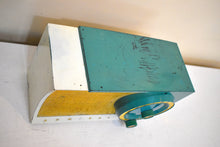 Load image into Gallery viewer, Seafoam White 1954 Admiral Model 5T36 Vacuum Tube Radio Big Speaker Sound! Rare Color Combo!