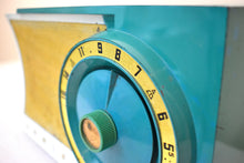 Load image into Gallery viewer, Seafoam White 1954 Admiral Model 5T36 Vacuum Tube Radio Big Speaker Sound! Rare Color Combo!