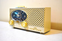 Load image into Gallery viewer, Bluetooth Ready To Go - Sandalwood Vintage 1964 Admiral Model Y-3557 AM Vacuum Tube Alarm Clock Radio Sounds Great!