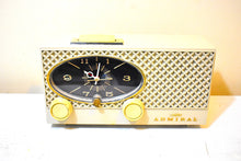 Load image into Gallery viewer, Bluetooth Ready To Go - Sandalwood Vintage 1964 Admiral Model Y-3557 AM Vacuum Tube Alarm Clock Radio Sounds Great!