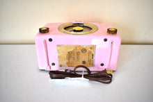 画像をギャラリービューアに読み込む, Barbara Ann Pink 1950 Arvin Model 451T Vacuum Tube Radio Sounds Great Whiz Bang Illuminated Tuning Ring!