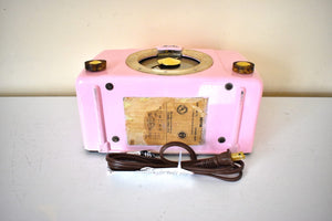 Barbara Ann Pink 1950 Arvin Model 451T Vacuum Tube Radio Sounds Great Whiz Bang Illuminated Tuning Ring!