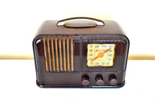 画像をギャラリービューアに読み込む, Marble Brown Bakelite 1948 Arvin Model 664 Vacuum Tube AM Radio Sounds Great! Excellent Condition!