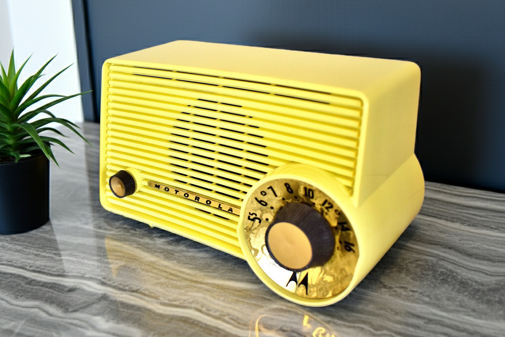 Banana Yellow 1957 Motorola Model 5T22 