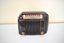 Load image into Gallery viewer, Marble Brown Bakelite 1949 Bendix Model 526A AM Vacuum Tube Radio Classic Design! Sounds Great! Love This One!