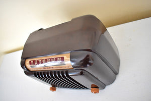 Marble Brown Bakelite 1949 Bendix Model 526A AM Vacuum Tube Radio Classic Design! Sounds Great! Love This One!