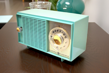 Load image into Gallery viewer, Bluetooth Ready To Go - Turquoise 1959 General Electric Model T-127A AM Vacuum Tube Radio Excellent Condition Great Receiver!