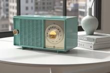 Load image into Gallery viewer, Bluetooth Ready To Go - Turquoise 1959 General Electric Model T-127A AM Vacuum Tube Radio Excellent Condition Great Receiver!