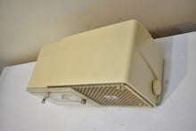 Load image into Gallery viewer, Palazzo Ivory 1959 Bulova Model 120 Vacuum Tube AM Clock Radio Excellent Condition! Sounds Great!