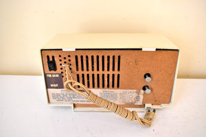 Bluetooth Ready To Go - Beige 1966 General Electric Model C-403H Vacuum Tube AM Radio Alarm Clock Excellent Condition! Sounds Great!