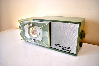 Olive Green 1953 Capehart Farnsworth Model T-20 AM Vintage Vacuum Tube Radio Sounds Great! Awesome Model!