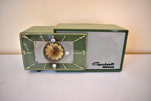 Charger l&#39;image dans la galerie, Olive Green 1953 Capehart Farnsworth Model T-20 AM Vintage Vacuum Tube Radio Sounds Great! Awesome Model!