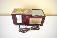 Load image into Gallery viewer, Burgundy Magenta 1953 Capehart Farnsworth Model T-20 AM Vintage Vacuum Tube Radio Top Performer and Construction!
