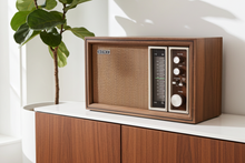 Load image into Gallery viewer, 1975-1977 Sony Model TFM-9450W AM/FM Solid State Transistor Radio Sounds Great!