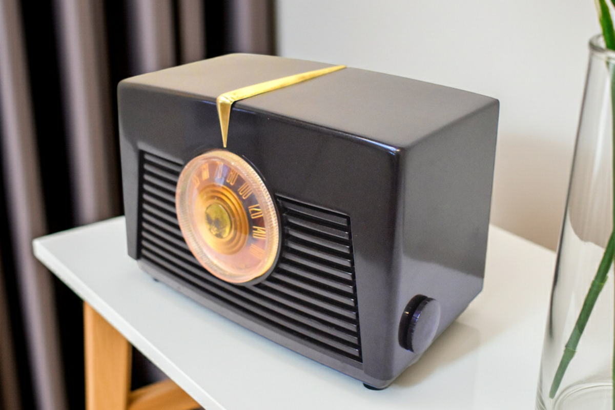Umber Brown Bakelite 1949 RCA Victor Model 8-X-541 Vacuum Tube AM Radi ...
